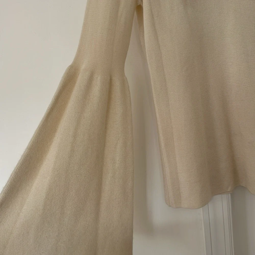 The Row Darcy Silk Cashmere Cream Sweater M - Picture 6 of 8